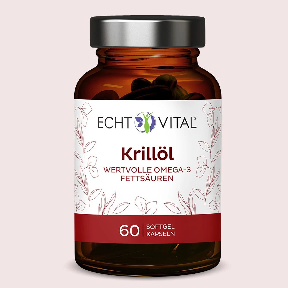 Krillöl - 1 Glas mit 60 Kapseln
