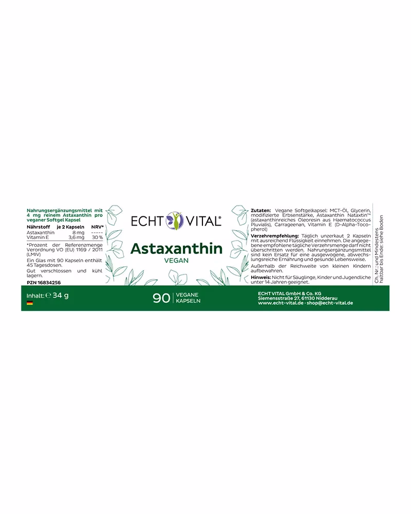 Alternative view of Astaxanthin - 1 Glas mit 90 Kapseln